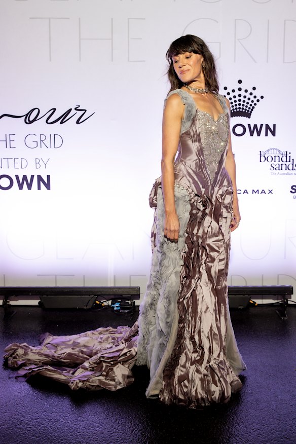 Wearing Vivienna Lorikeet at this year’s Glamour on the Grid.