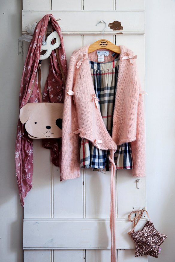 “I let my daughter pick her own clothes. This is all her – I’m resigned to her being very pink,” says Stacey of the outfits hanging on Alita’s wardrobe door.