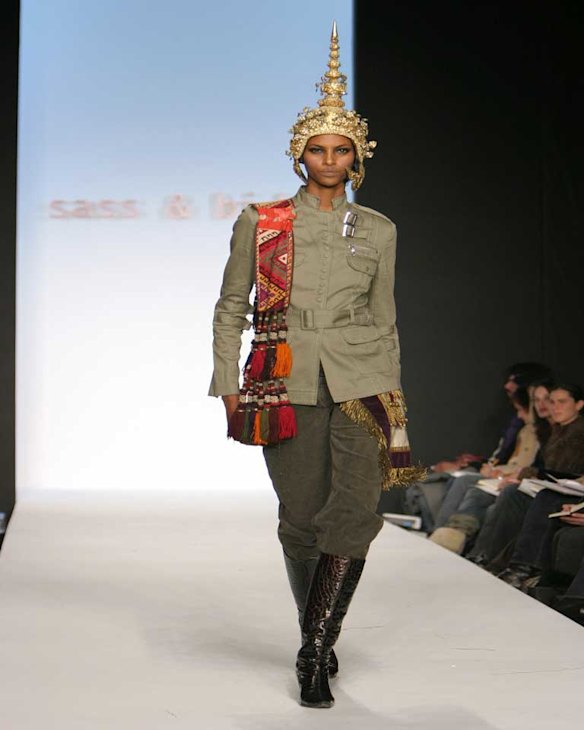 sass & bide on the runway at NYFW Fall 2004.