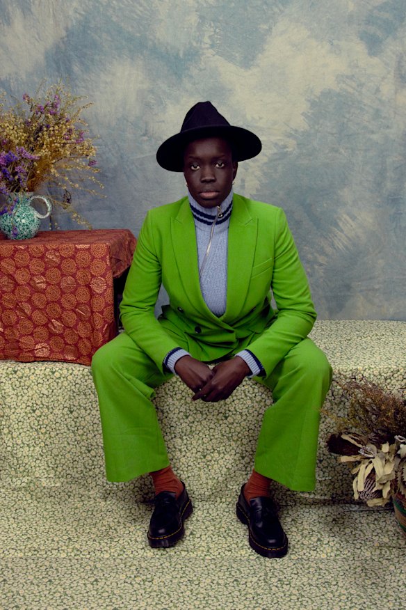 Atong Atem, <i>Men in this town</i>, 2024. 
