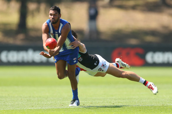 North Melbourne are supporting Tarryn Thomas through his off-field issues.