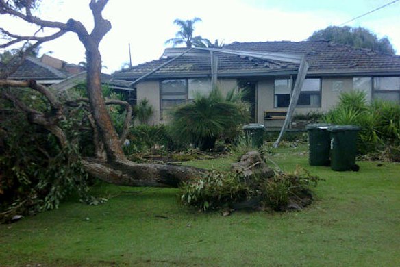 The tornado left a path of destruction in Perth's northern suburbs.