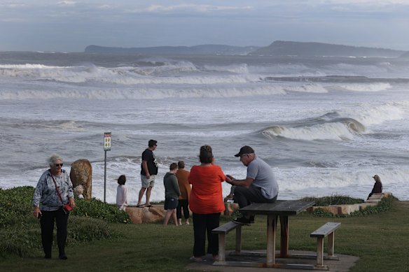 Big surf at Soldiers Beach on the NSW Central Coast.