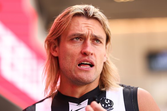 Darcy Moore has been ruled out of the Magpies’ season opener against St Kilda by coach Craig McRae.