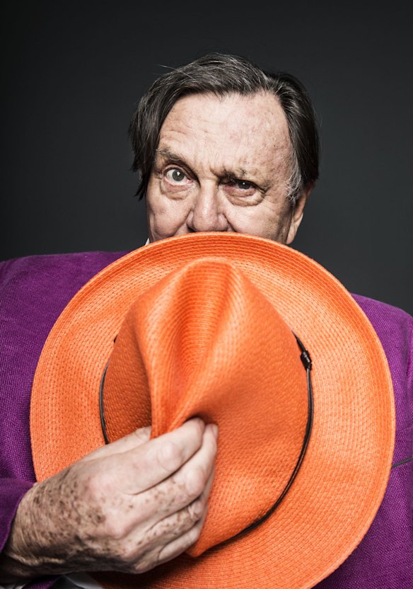  Portrait of Barry Humphries the director of the Adelaide Cabaret Festival in 2015.