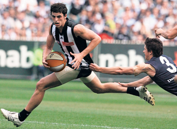 Digitally altered image: Scott Pendlebury was a star junior basketballer.