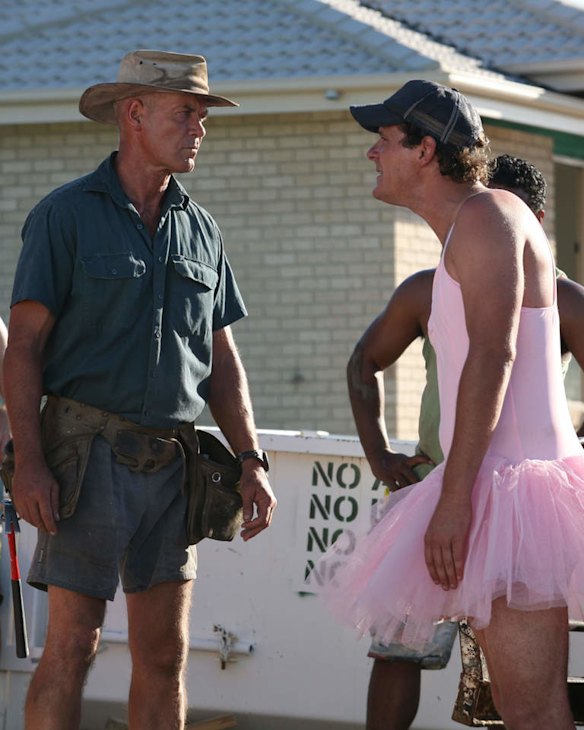 Gary Sweet (left) in the film "Subdivision".
