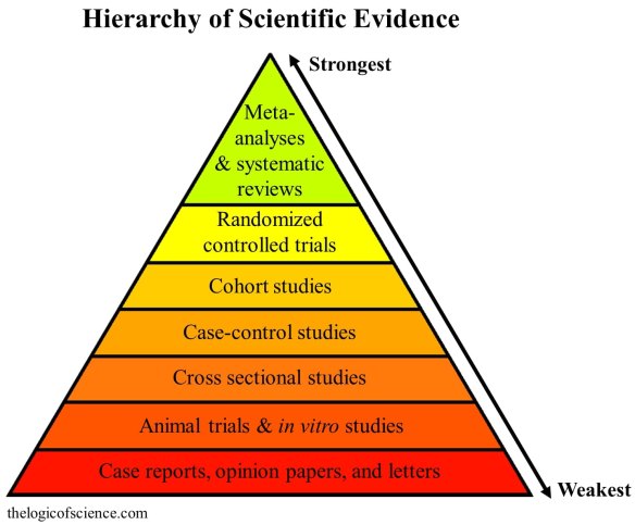 The evidence pyramid.