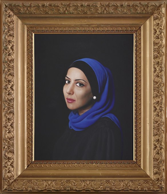 Angus McDonald, 'Mariam Veiszadeh', oil on canvas, 73.5 x 63 cm, © the artist
