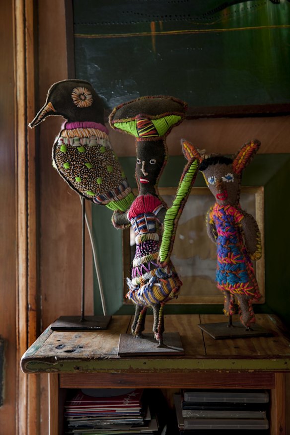 “These wool figures are from Tangentyere Artists in Alice Springs – more colour and movement,“ says Rachel, who finds treasures on her travels.