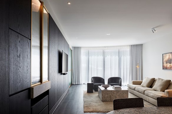 Lounge in the 'Radiance River View Suite'.

