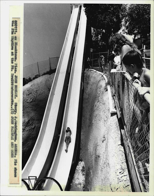 The 23m Skydive at the Mt. Druitt Waterworks, January 11, 1988. 