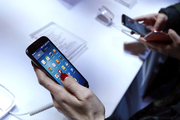 The Samsung Galaxy S4. 