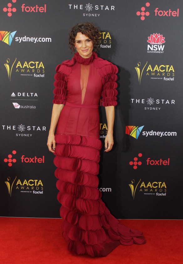 Danielle Cormack arrives at the AACTA (Australian Academy of Cinema and Television Arts) Awards at The Star.