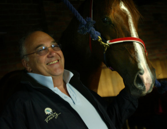 Grafter: Paul Makin with with his champion galloper Starcraft.