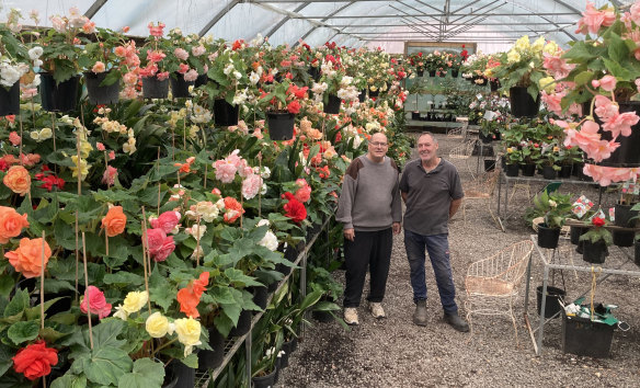 Jesse Exiner (left) and Peter Harris at their White House Nursery.