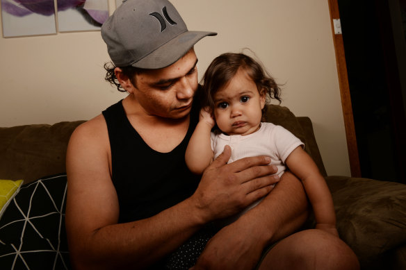 Jia Meeks with his daughter, Ataliah.