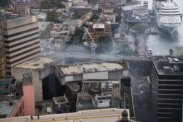 Fifteen fire crews attended the site of the fire.