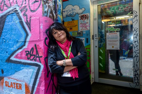 Melanie Raymond: "For speaking truth to power - that homelessness needs systemic change, not safety pin solutions."