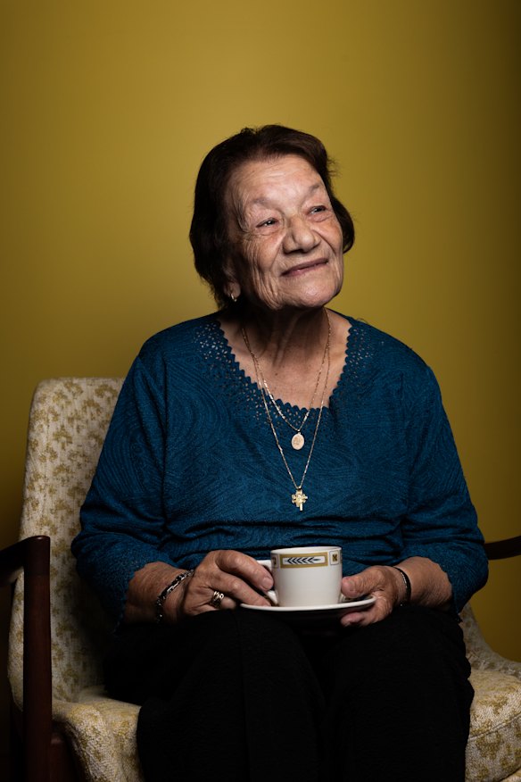 Christina Kompos served, cooked and ran five Greek cafes in rural NSW for more than 60 years. She features in the new documentary Australia’s Greek Cafes & Milk Bars: Shaken & Stirred.
