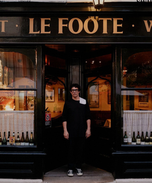 Anton Forte pictured outside his Le Foote restaurant in The Rocks.