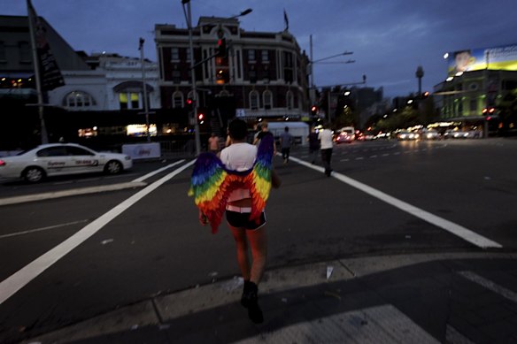 Oxford street after the 2014 Sydney Gay and Lesbian Mardis Gras.