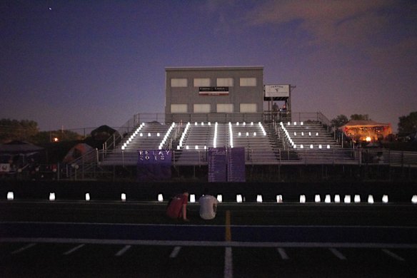 Luminaria Ceremony, to honour those touched by cancer during Relay For Life event.