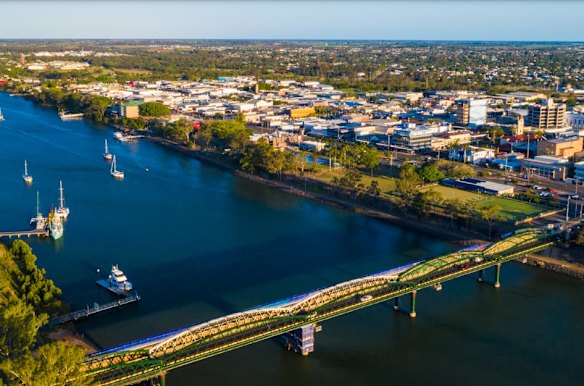 Regional Queensland towns of Bundaberg and Charters Towers.