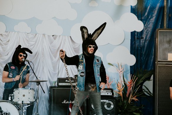 Bunny Racket perform on Sunday.