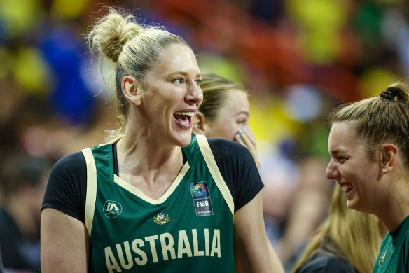 Happy days: Lauren Jackson has been selected in the Opals’ initial 26-player squad for Paris.