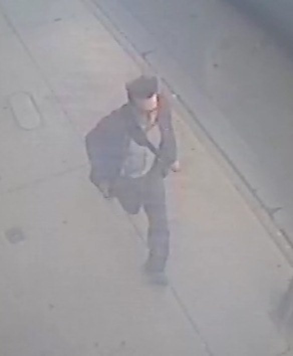 Police released a CCTV still of Marshall Jordan running from the tram.