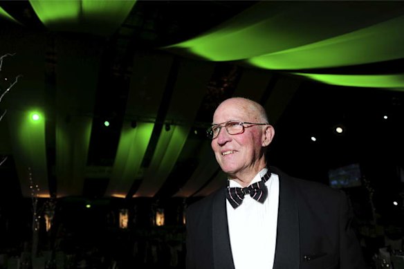 Meninga Medal presentation night at the AIS Arena in Canberra. Raiders chairman John McIntyre who will announce his retirement tonight.