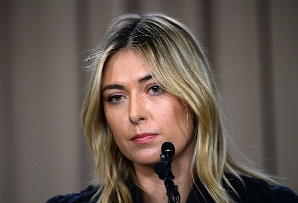Moment of truth: Maria Sharapova announces that she had tested positive to a banned substance.