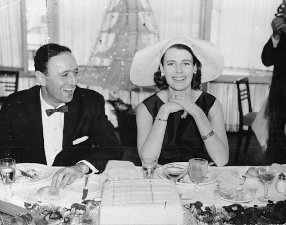 Harry and Penelope Seidler wedding 15 December 1958. 