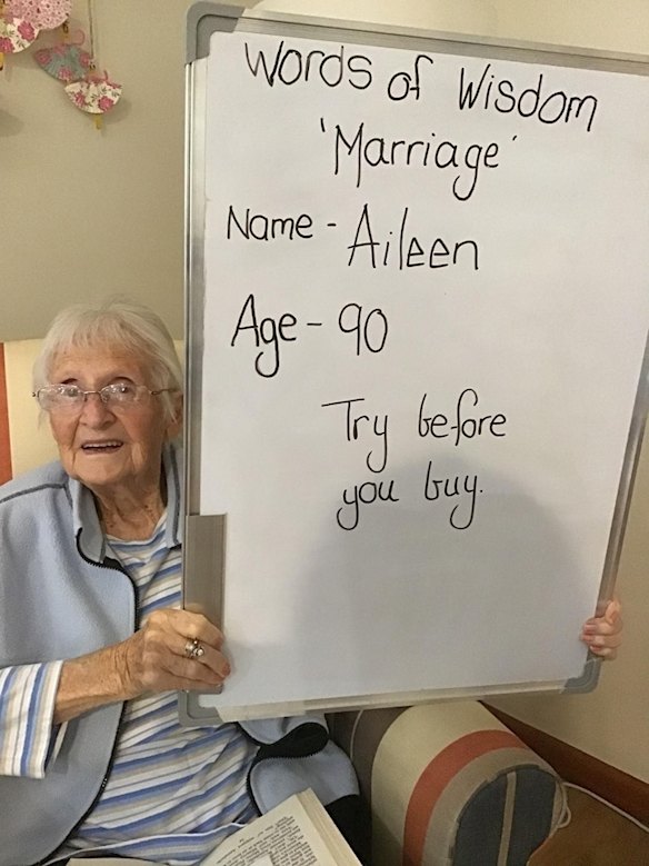 The residents of Waratah Lodge, an aged care home in Orbost in Victoria's east.
