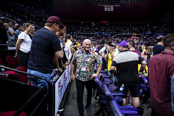 Chairman and Owner of the Sydney Kings Basketball Team Paul Smith during a game between Sydney Kings and Melbourne United NBL at Qudos Bank Arena in Sydney.