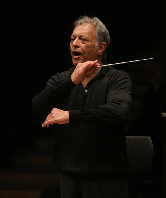Zubin Mehta conducting the Australian World Orchestra.