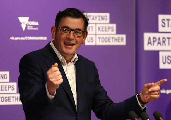 SEPTEMBER 30. Victorian Premier Daniel Andrews addresses the media at his daily briefing.