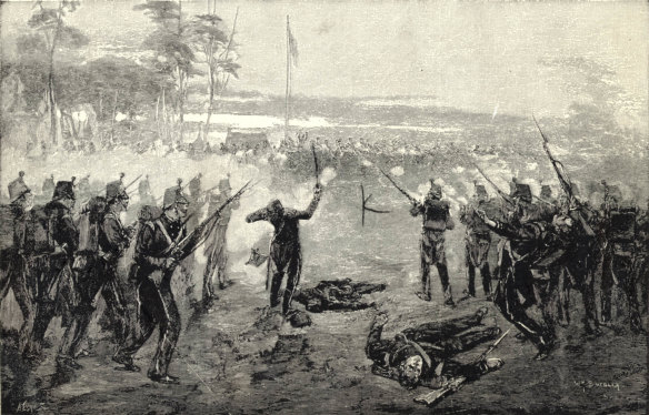1854  Eureka rebellion. The attack on the Eureka Stockade on 3 December 1854.