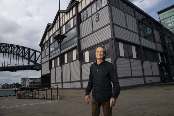 Peter Tonkin, director of Tonkin Zulaikha Greer Architects, at the newly renovated pier 2/3 at Walsh Bay Arts Precinct.