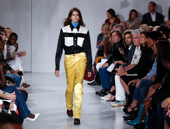 September: The fashion world had been eagerly anticipating Kaia Gerber's 16th birthday, when the daughter of Cindy Crawford would be legally allowed to walk on the international catwalks. Fashion month became a mini festival of Kaia, with the teenage model appearing in several shows, including Raf Simons' debut for Calvin Klein.