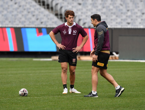The future: Billy Slater has been declared fit for Queensland but Kayln Ponga has been included in the squad.