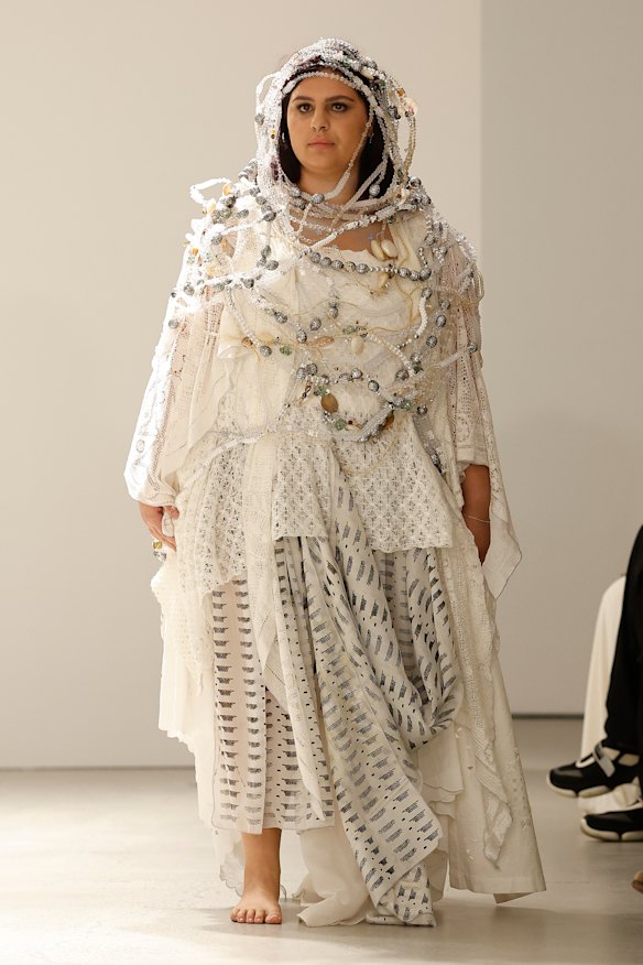 The Iordanes Spyridon Gogos show by artist Jordan Gogos at Australian Fashion Week.