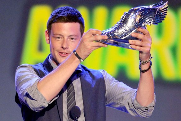 Monteith accepting a Do Something award in 2012.