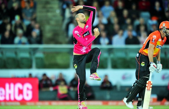 Sydney Sixers player Nathan Lyon.