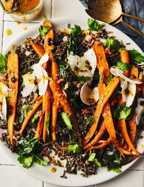 Marmalade in the dressing gives this carrot and wild rice salad a sunny brightness.