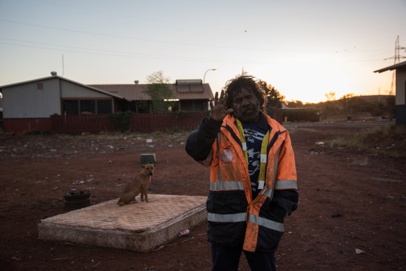 Martu man Felix recently accepted a new house in Newman, which means his Parnpajinya home is likely to be bulldozed. 