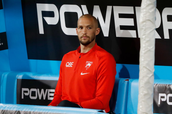 Swans forward Sam Reid was subbed off for injury in the preliminary final against Collingwood, but returned a week later to play in the grand final.