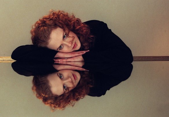 Nicole Kidman poses for a promotional photo on the eve of the Australian premiere of Eyes Wide Shut.