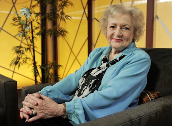 Actress Betty White poses for a portrait following her appearance on the television talk show "In the House," in Burbank, Calif., Tuesday, Nov. 24, 2009.  Betty White, whose saucy, up-for-anything charm made her a television mainstay for more than 60 years, has died. She was 99. 